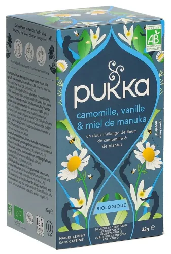 Pukka, Pukka-Kamille, Vanille- und Manuka-Honig