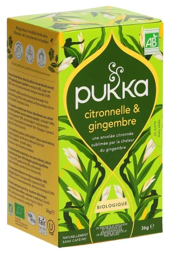 Pukka, Pukka Zitrongengras & Ingwer Tee