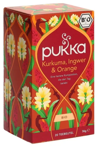 Pukka, Pukka Kurkuma, Ingwer & Orange Tee Bio (20 Beutel)