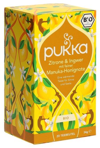 Pukka, Pukka Zitrone, Ingwer & Manukahonig Tee Bio (20 Beutel)