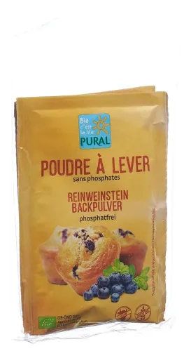 PURAL, PURAL Backpulver Reinweinstein phosphatfrei Bio (3x21g)