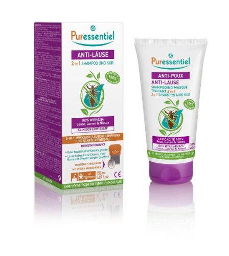 Puressentiel, Puressentiel Anti-Läuse-Shampoo-Maske 2-in-1 +Kamm (150 ml)