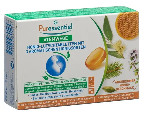 Puressentiel, PURESSENTIEL Lutschtabletten 3 Honigsorten 18 Stk