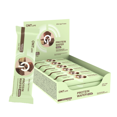 QNT, QNT Vegan Protein Wafer Haselnuss