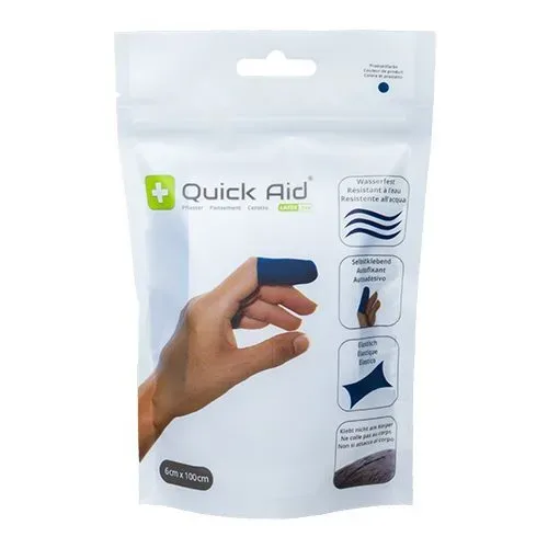 Quick Aid, Quick Aid Pflaster latexfrei blau (6cm x 100cm)