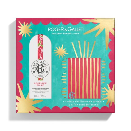 Roger & Gallet, Roger & Gallet Geschenkset 'Eau Parfumée Bienfaisante? mit Rotem Ingwer + Diffusor