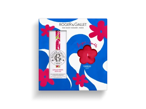 Roger & Gallet, Roger & Gallet Gingembre Rouge Geschenkset mit Parfümwasser 100 ml + Kerze
