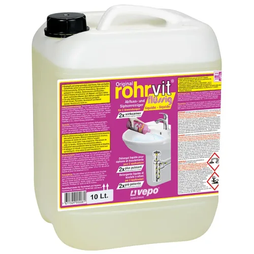 Original rohrvit, rohrvit Abflussreiniger gebrauchsfertig (10l)