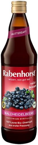 Rabenhorst, Rabenhorst Waldheidelbeere Muttersaft Bio (750ml)