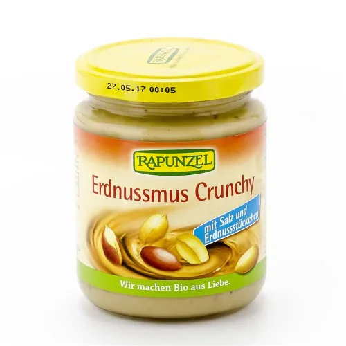 RAPUNZEL, RAPUNZEL Erdnussmus Crunchy mit Salz (250g)