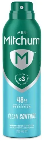 Revlon Mitchum, Revlon Mitchum Aerosol Clean Control Male (200ml)