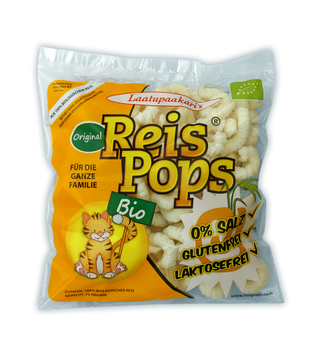 Laatupaakarin, ReisPops Original Bio Kinder Snack  (75g)