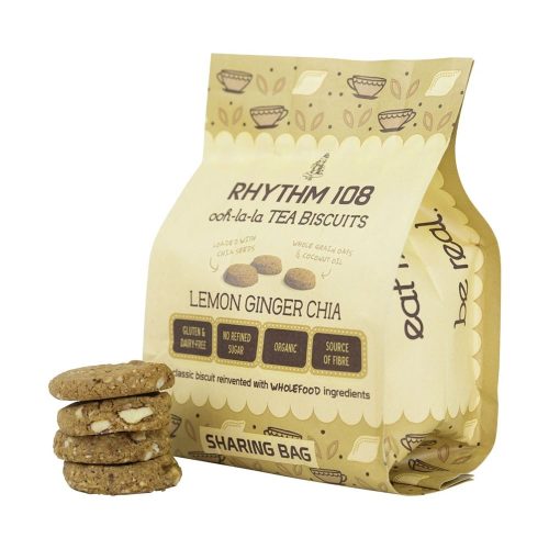 Rhythm 108, Rhythm108 Lemon Ginger Chia Biscuit (160g)