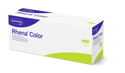 Rhena Color Elastische Binden 8cmx5m blau 10 Stk