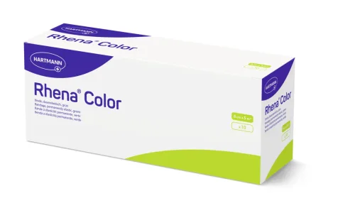 Rhena Color Elastische Binden 8cmx5m grün 10 Stk