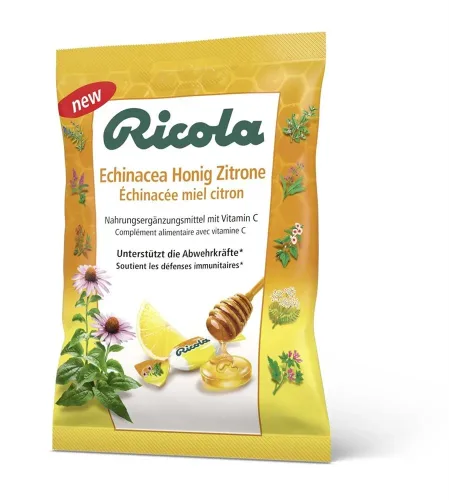 Ricola, Ricola Echinacea Honig Zitrone mit Zucker (75g)