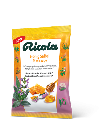 Ricola, Ricola Honig Salbei mit Zucker (75g)