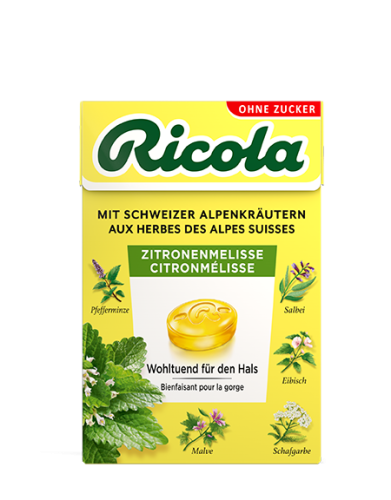 Ricola, Ricola Zitronenmelisse Bonbons Box (50g)