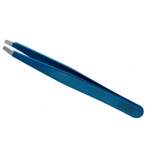 RUBIS, Rubis Pinzette gerade, blau, Inox