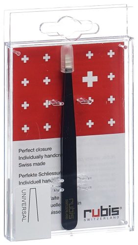 RUBIS, Rubis Pinzette gerade, schwarz, Inox