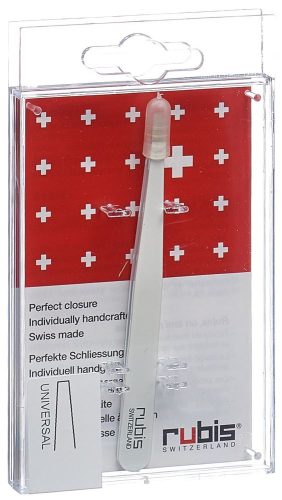 RUBIS, Rubis Pinzette gerade, weiss, Inox
