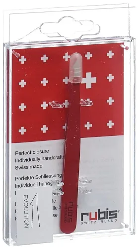 RUBIS, RUBIS Pinzette evolution rot Inox (1 Stk)