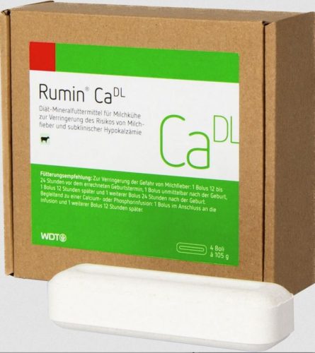 Rumin, Rumin Ca DL, Diät-Ergänzungsfuttermittel für Milchkühe (4x105g)