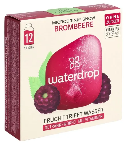waterdrop, waterdrop Microdrink Brombeere Snow (12 Stk)
