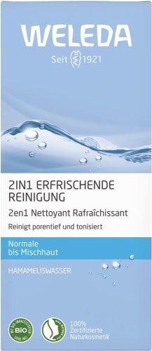 Weleda, Weleda Hamamelis 2in1 Erfrischende Reinigung Gesichtscreme 100 ml