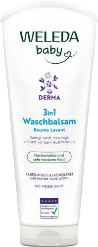 Weleda, Weleda Baby 3in1 Waschbalsam, Weisse Malve (200ml)
