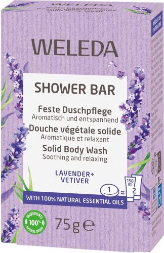 Weleda, Weleda Shower Bar Feste Duschpflege Lavender + Vetiver Seife 75 g