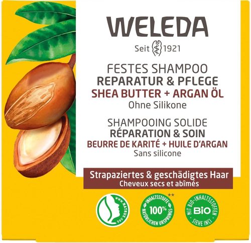 Weleda, Weleda Festes Shampoo Reparatur & Pflege - für strapaziertes & geschädigtes Haar