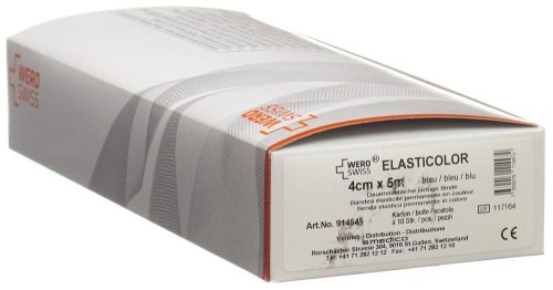 WERO SWISS, WERO SWISS Elasticolor elastische Binde 5mx4cm blau (10 Stk)