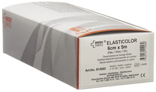 WERO SWISS, WERO SWISS Elasticolor 5mx6cm blau (10 Stk)