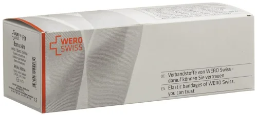 WERO SWISS, WERO SWISS Fix elastische Gazebinde 4mx8cm weiss (20 Stk)