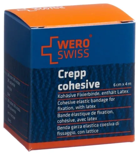 WERO SWISS, WERO SWISS Lux K-10 elastische Fixierbinde 4mx6cm weiss (1 Stk)