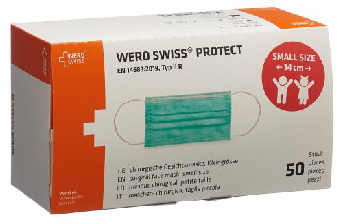 WERO SWISS, WERO SWISS Protect Einweg-Mundschutz Typ IIR Small Size (50 Stk)