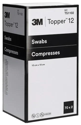 Topper 12 NW Kompressen 10x10cm steril 140 Stk