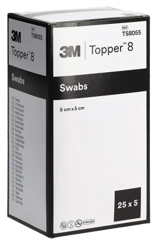 Topper 8 NW Kompressen 5x5cm steril 25 x 5 Stk