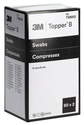 Topper 8 NW Kompressen 5x5cm steril 60 x 2 Stk