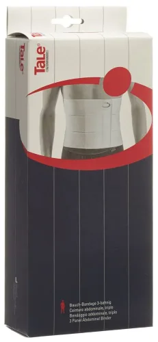 TaLe, TaLe Bauchbandage 22.5, 111-150cm, 3-bahn, weiss (1 Stk)