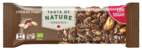 Taste of Nature, TASTE OF NATURE Low Sugar Choco Peanut Bio (40g)