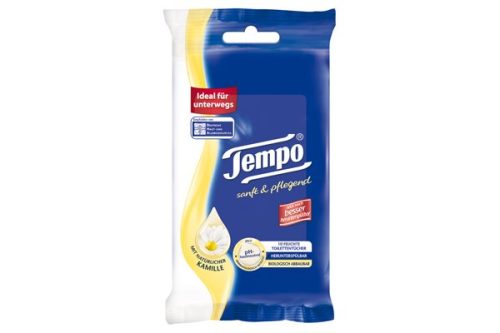 Tempo, Tempo Feuchte Toilettentücher Sanft & Pflegend Travel Pack (10 Stk)