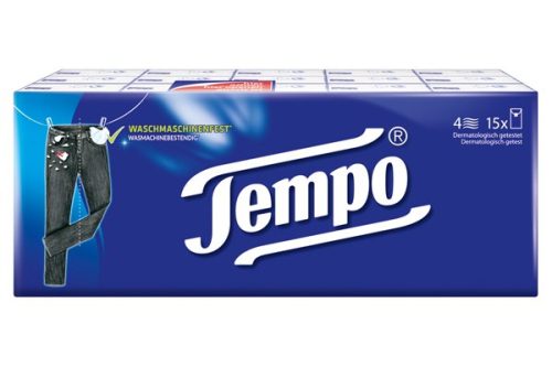 Tempo, Tempo Taschentücher 4-lagig 15 Stück à 10 Blatt