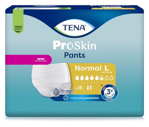 Tena, TENA Pants Normal L, Hüftumfang 100-135cm (18 Stk)