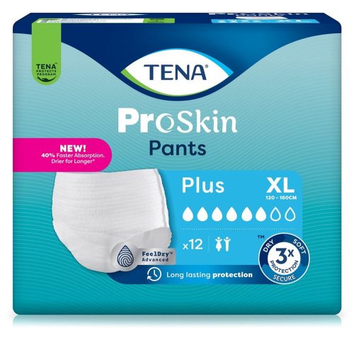 Tena, TENA ProSkin Pants Plus, Grösse XL, Hüftumfang 120-160cm (12 Stk)