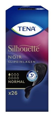 Tena, Tena Silhouette Noir, Slipeinlagen normal (26 Stk)