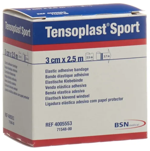 Tensoplast, Tensoplast Sport Elastische Klebebinde, 3cmx2.5m (1 Stk)