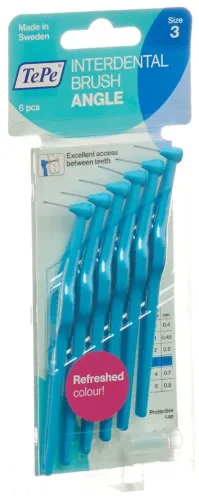 TEPE, TePe Angle Interdental Brush 0.6mm blau (6 Stk)