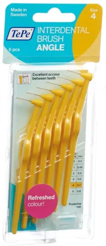 TEPE, TePe Angle Interdental Brush 0.7mm, gelb (6 Stk)